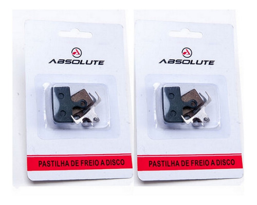 Imagem 3 de 3 de 2 Par Pastilha Freio Absolute Resina Deore Slx Xt = G02s