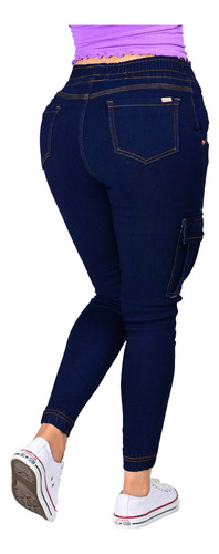 Pantalon Jogger Tipo Cargo Para Dama Con Stretch Itzi E462
