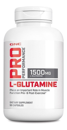 Gnc Glutamina Glutamine 90 Caps De Eeuu Musculos Saludables