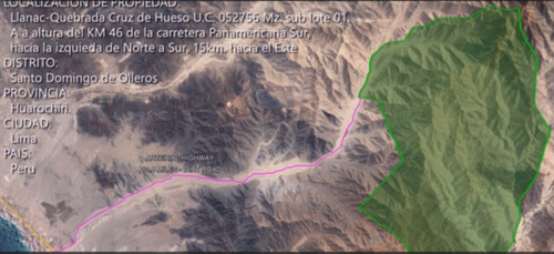 Terreno Rustico De 10300 Hectareas En Huarochiri, Altura De San Bartolo