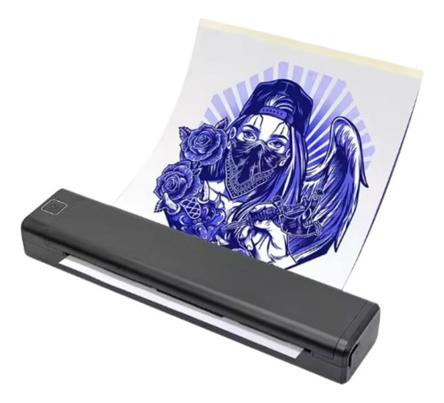 Impressora A4 Tatuagem Bluetooth Portátil Printer Cor Preto 127/220V