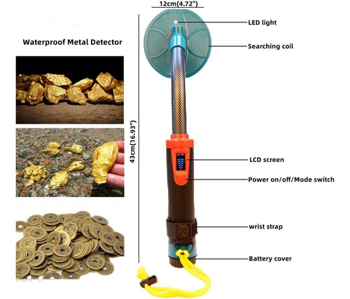 Detector De Metais Pinpointer Portátil À Prova D'água
