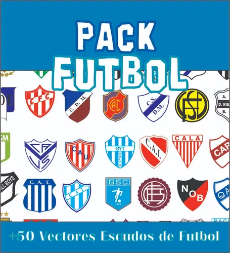 Pack + 2000 Escudo Editable Equipo de Fútbol