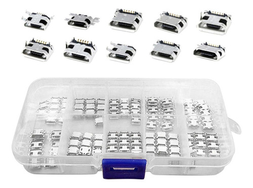 . Soquete De Solda Com Porta Fêmea Micro Usb Padrão De 5