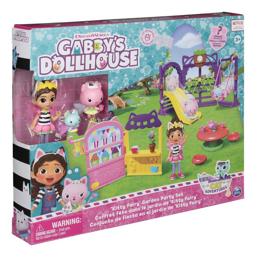 Gabby's Dollhouse Spin Master 6065911 Kitty Fairy Garden Party 25x4cm