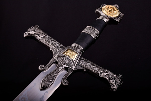 Espada Hebrea Rey Salomon Negra Judios Hebreos David Israel