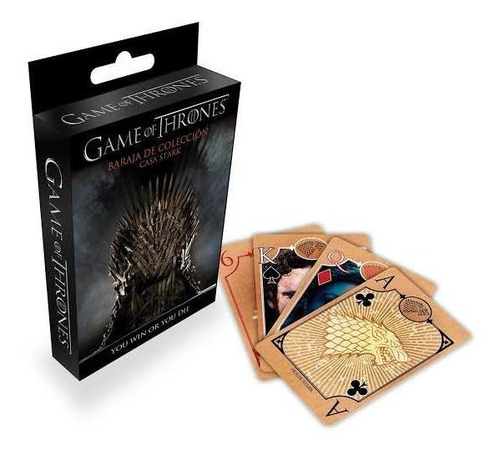 Baraja Original Póker Juegotronos Gamethrones Cas Stark Lobo