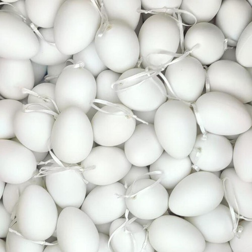12x Huevos De Pascua Sin Pintar Diy, Rellenos De Cestas 6cm