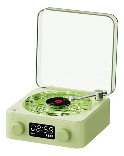 Tocadiscos Retro De Ruido Blanco Con Bluetooth, Altavoz
