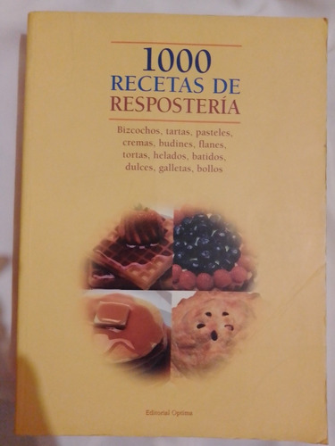 Libro 100 Recetas De Repostería Bizcochos Tartas Pasteles