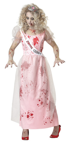 Disfraz Para Mujer Reina Prom Zombie Talla Xs Halloween