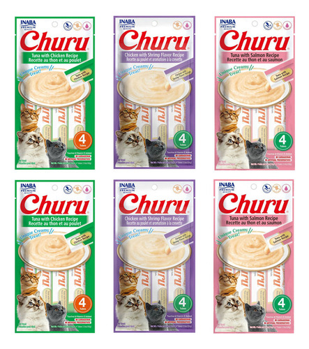 Churu Snack Húmedo Para Gatos Pack X 6 Und