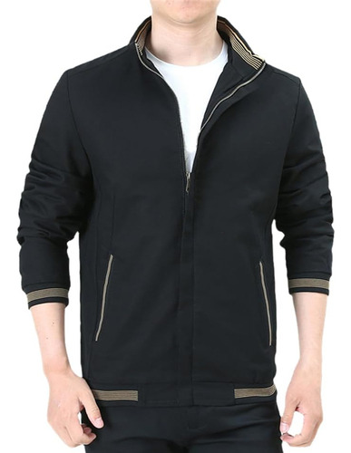 Chaqueta Casual De Otoño Con Cremallera Para Hombre