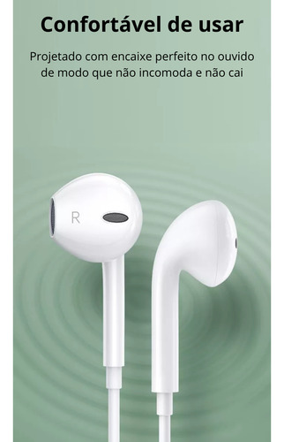 Fone De Ouvido Com Fio Tipo-c Intra-auricular Microfone