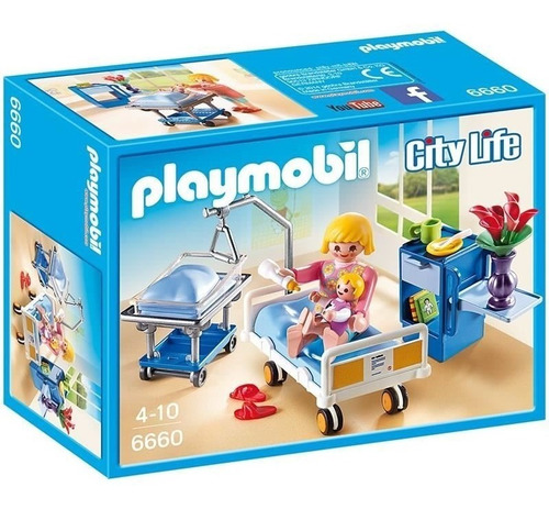 Todobloques Playmobil 6660 Sala De Maternidad