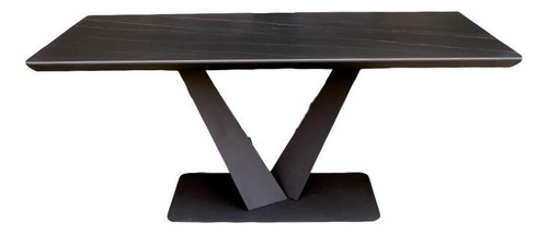 Mesa De Comedor Dt9016 Negro Këssa Muebles