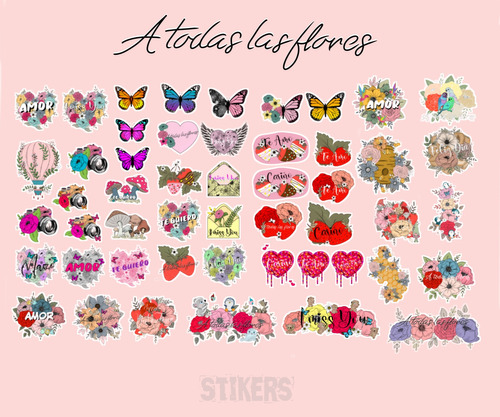 48 Stiker Variados Para Pc 4cm