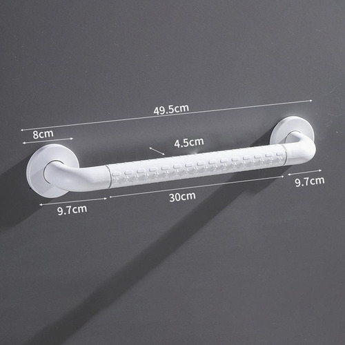 Alça De Segurança De Aço Inoxidável Com Suporte De 50 Cm
