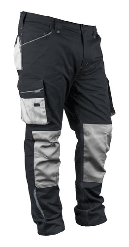 Pantalon De Trabajo Cargo Bicolor Orbit (gris)