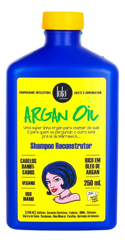Kit Argan Oil Reconstructor Capilar Lola Cosmetics