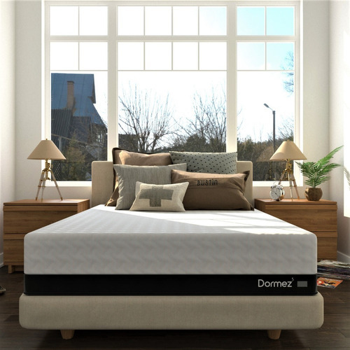 Colchón King Size Memory Foam Kobi Platinum Antibacterial Color Blanco