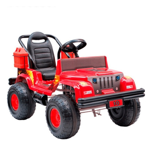Karting Jeep A Pedal Auto Infantil Wrangler 4x4 Antivuelco Color Rojo
