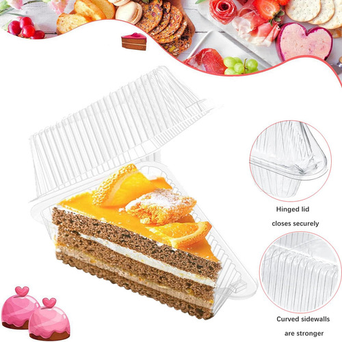 S Recipientes For Rebanadas De Pastel, Tapa Con 100 Piezas
