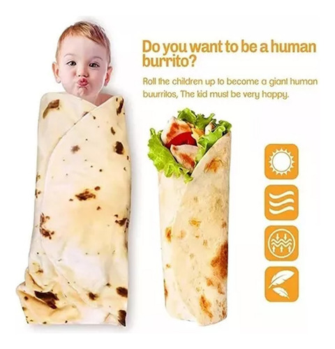 Manta De Tortilla Para Burritos Para Bebés