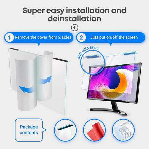 Panel Protector De Pantalla Con Bloqueo De Luz Azul