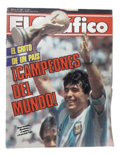 El Grafico 3482 Argentina Campeon Mundial 1986 Maradona