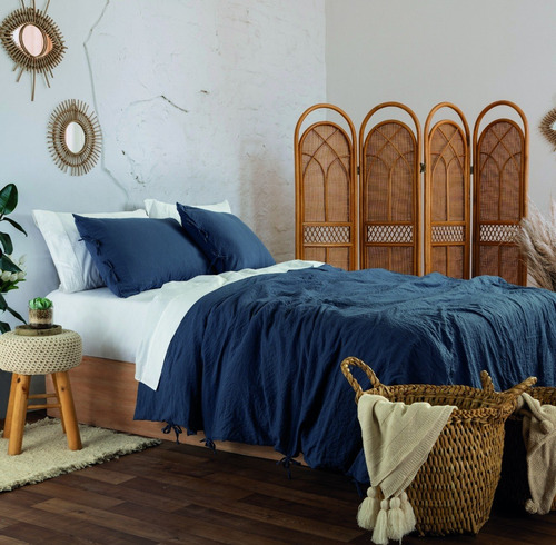 Imagen 4 de 10 de Kit Duvet Queen Palette 3 Piezas Tacto Simil Algodón