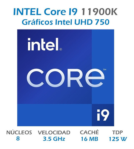 Procesador Intel Core I9-11900k 11th Gen @ 3.50ghz (Usado)