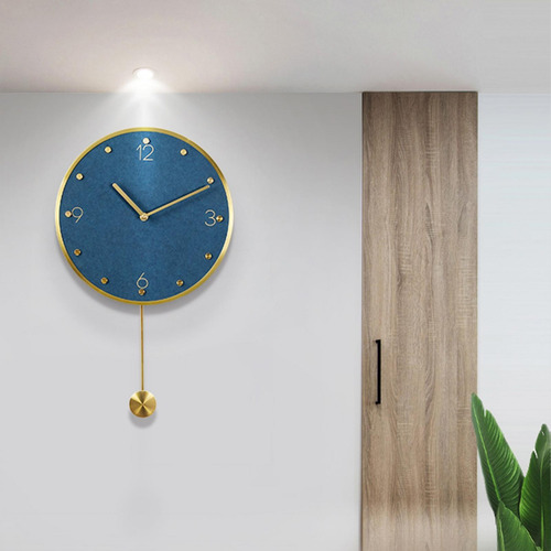 Reloj De Pared Decorativo Moderno Y Simple Con Péndulo