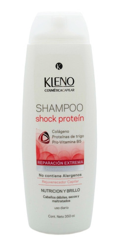 Kleno Shock Protein Shampoo Reparacion Extrema Brillo 350ml