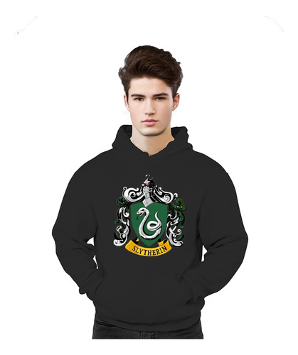 Poleron Harry Potter Slytherin Full Color Escudo Unisex