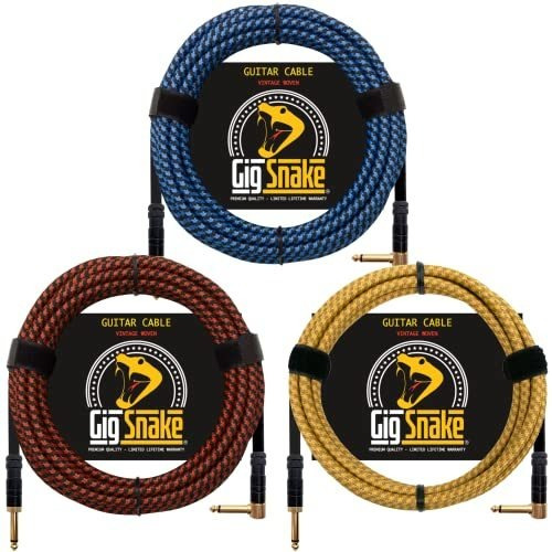 Cable Para Instrumentos: Paquete De Cables De Guitarra Gig S