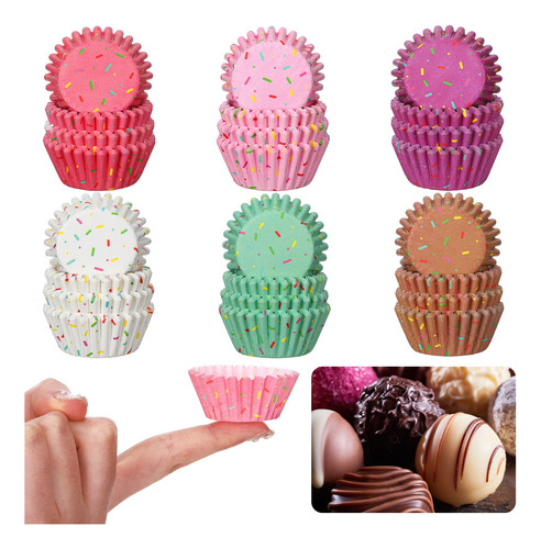 600 Unidades Diseno De Glaseado Mini Cupcake Liner Tazas De