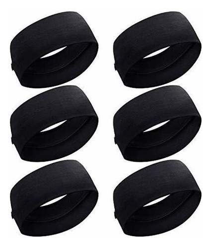 Diademas - 6 Pieces Button Headband Unisex Elastic Hair Ban