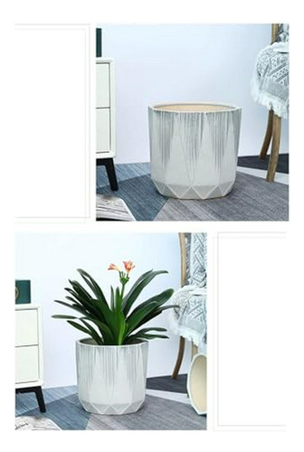 Maceta Cerámica Grande Para Plantas De Interior Estilo Moder