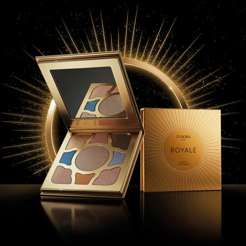 Paleta De Sombra Glam Royale 7g Eudora Dourado