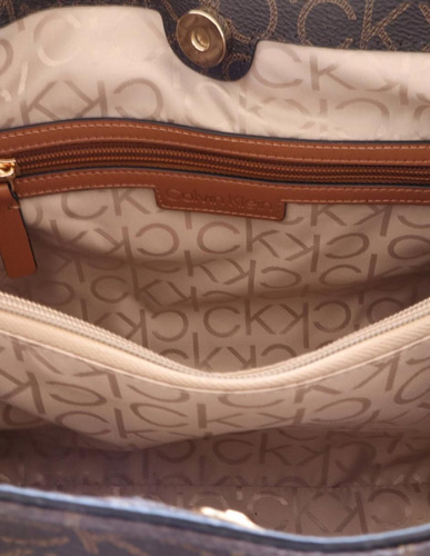 Bolsa Satchel Calvin Klein Cafe Casual Elegante