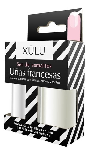 Set Esmaltes Para Uñas Francesas Blanco+via Lactea Xúlu Z590
