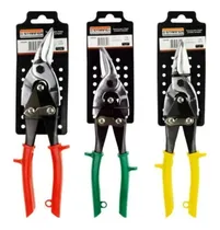 Comprar Tesoura Funileiro 25cm Cortar Chapas Calhas Rufos Kit 3un