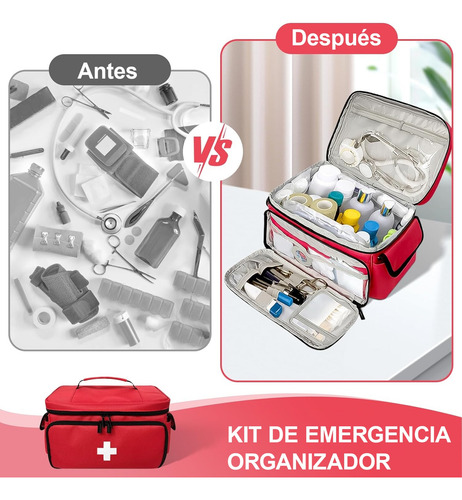 Botiquin De Primeros Auxilios Multi-compartimentos Portatil