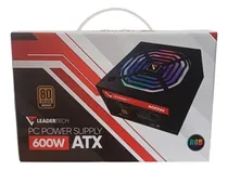 Comprar Fuente De Poder Leadertech 600w 80+ Bronze Atx Blanca Rgb