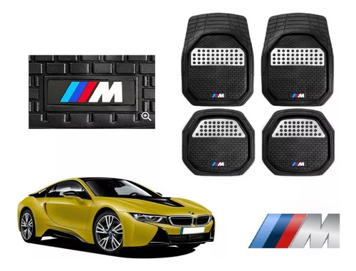 Tapetes 4pz Bandeja 3d Logo M-series Bmw I8 2014 A 2020