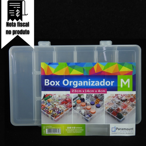 Kit 5 Estojo Organizador M Com Divisorias Parafusos Micanga