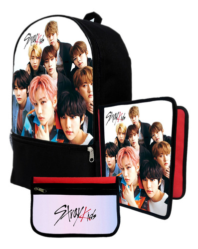 Mochila+ Funda Carpeta+ Cartu De Stray Kids#536