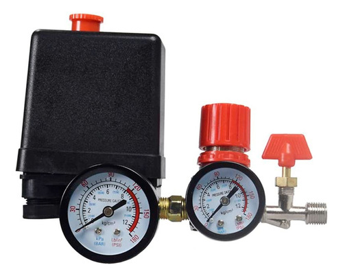 Compresor Aire Válvula Presión 180psi Interruptor Regulado