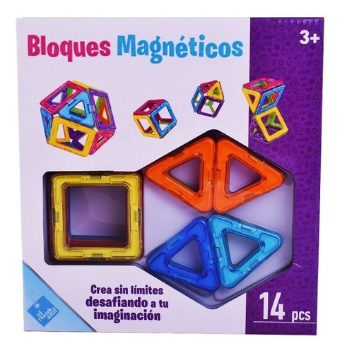 Bloques Magneticos Con Imanes Didacticos 14 Piezas